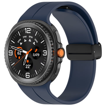 Silikonski pas Techsuit za uro Samsung Galaxy Watch8 40 mm / Watch8 44 mm / Watch8 Classic 46 mm z magnetnim zapiranjem - moder Silikonski pas Techsuit za uro Samsung Galaxy Watch8 40 mm / Watch8 44 mm / Watch8 Classic 46 mm z magnetnim zapiranjem - moder