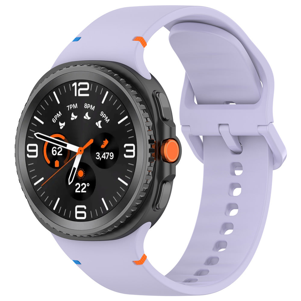 Silikonski pas Techsuit za uro Samsung Galaxy Watch8 40 mm / Watch8 44 mm / Watch8 Classic 46 mm - lila