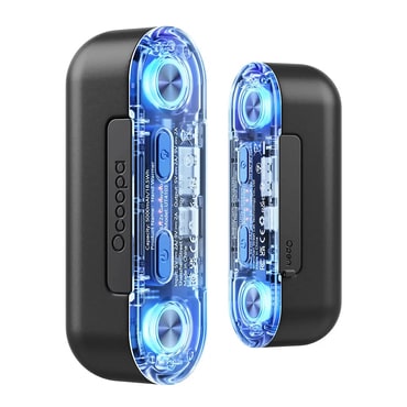 Prenosna grelca za roke Ocoopa 2v1 "UT2s GamerPRO" z nastavljivo temperaturo, vgrajenim power bankom, magnetnim spenjanjem in RGB osvetljavo - črn