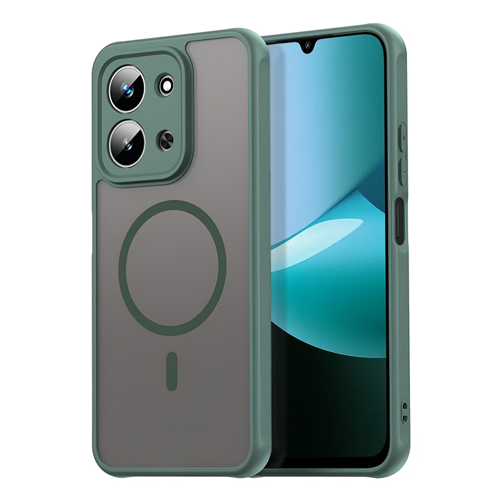 Hibridni ovitek "HaloFrost II MagSafe" za Xiaomi Redmi 15C 4G / Redmi 15C 5G - green