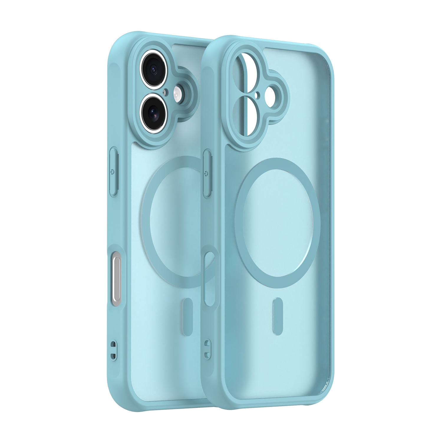 Hibridni ovitek "HaloFrost II MagSafe" za iPhone 16 - mint green