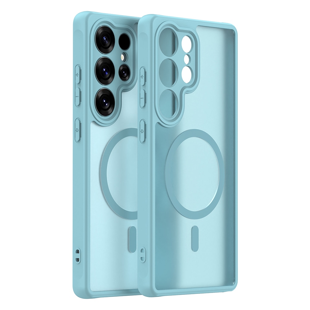 Hibridni ovitek "HaloFrost II MagSafe" za Samsung Galaxy S25 Ultra - mint green