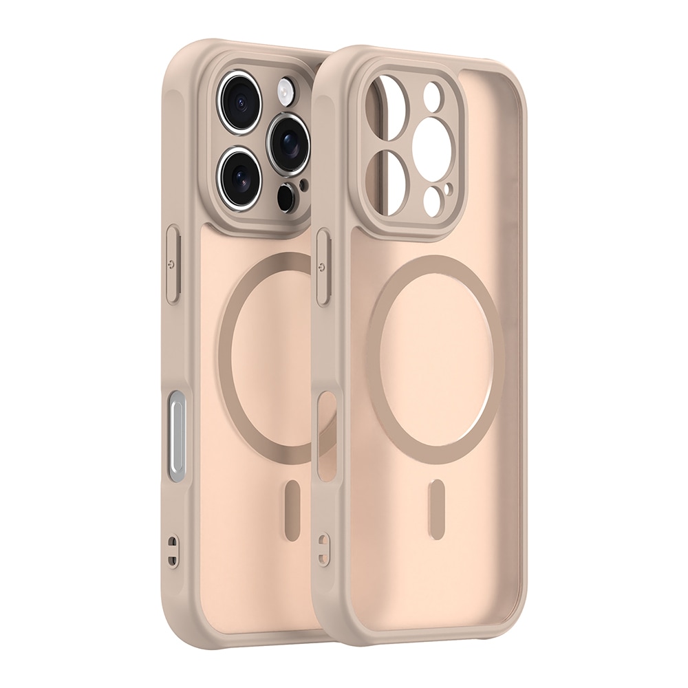 Hibridni ovitek "HaloFrost II MagSafe" za iPhone 16 Pro - gold