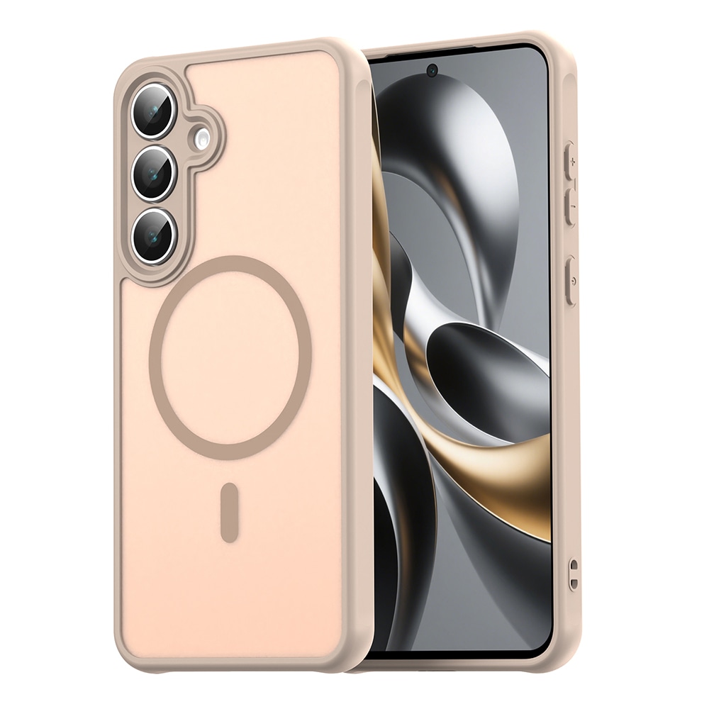Hibridni ovitek "HaloFrost II MagSafe" za Samsung Galaxy S25 FE - gold