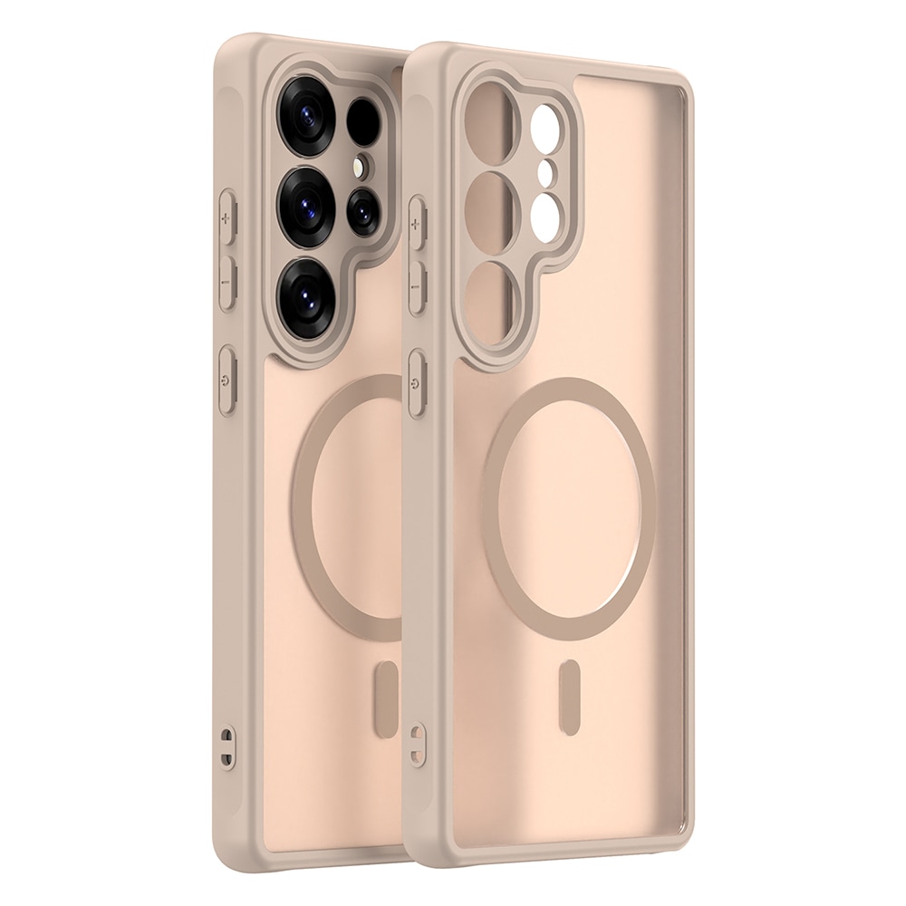 Hibridni ovitek "HaloFrost II MagSafe" za Samsung Galaxy S25 Ultra - gold