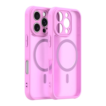 Hibridni ovitek "HaloFrost II MagSafe" za iPhone 16 Pro - pink