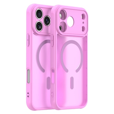 Hibridni ovitek "HaloFrost II MagSafe" za iPhone 17 Pro - pink