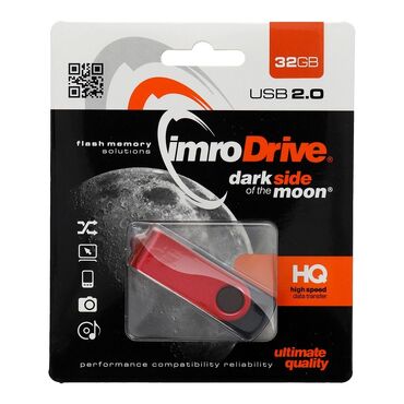 USB ključek 2.0 Imro Pendrive Axis 32GB - črno-rdeč