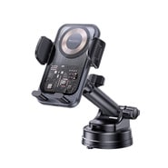 Avtomobilsko držalo Yesido "C307" z električnim zapiranjem, 15W brezžičnim hitrim polnjenjem in 360° rotacijo – prozorno