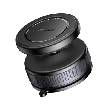 Magnetno avtomobilsko držalo Yesido "C227" z vakuumskim priseskom in 360° rotacijo - črno