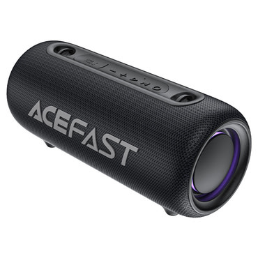 Bluetooth zvočnik Acefast K2 Air z RGB osvetlitvijo, IPX5 zaščito in 4400 mAh baterijo - črn