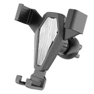 Avtomobilsko gravitacijsko držalo za ventilacijsko režo "Universal" z aluminijastim okvirjem, nastavljivim kotom in stabilnim oprijemom - črno