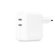 Originalen Apple stenski polnilni adapter z dvema USB-C vhodoma 35W (MW2K3ZM/A)