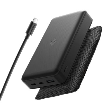 Power bank Spigen EA3030 30000 mAh z 30W hitrim polnjenjem, dvema USB-C priključkoma in Quantum Boost tehnologijo- črn