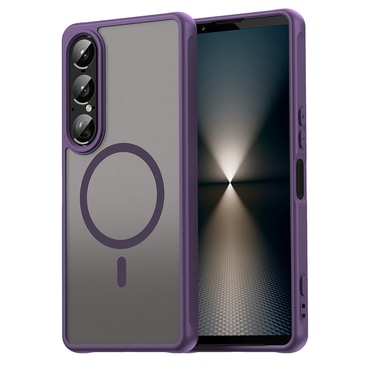 Hibridni ovitek "HaloFrost II MagSafe" za Sony Xperia 1 VII - purple