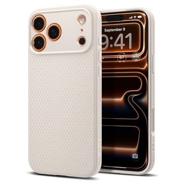 Ovitek Spigen "Liquid Air" za iPhone 17 Pro Max - Natural Titanium