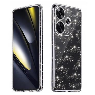 Prozoren TPU gel ovitek Techsuit "SparkleSkin" za Xiaomi Poco F6