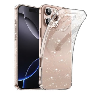 Prozoren TPU gel ovitek Techsuit "SparkleSkin" za iPhone 16 Pro