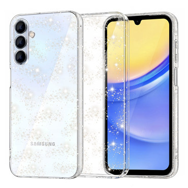 Prozoren TPU gel ovitek Techsuit "SparkleSkin" za Samsung Galaxy A15