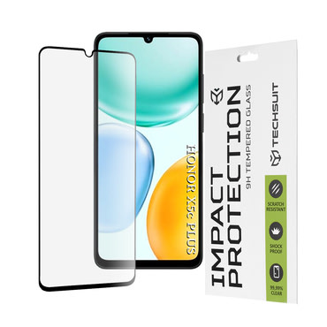 Premium 3D Full Body zaščitno steklo "Techsuit" za Honor X5c Plus - črno