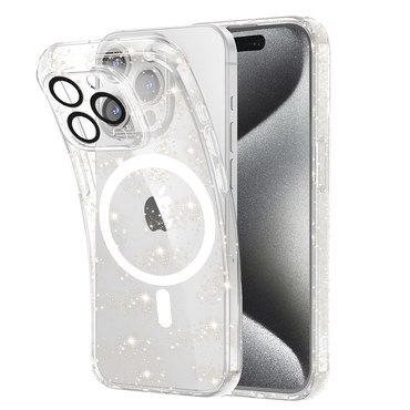 Prozoren TPU gel ovitek Techsuit "SparkleSkin Mag" za iPhone 15 Pro