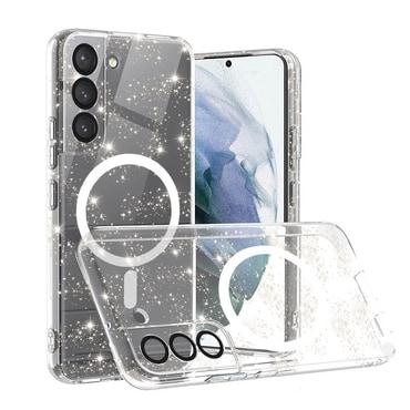 Prozoren TPU gel ovitek Techsuit "SparkleSkin Mag" za Samsung Galaxy S22 Plus