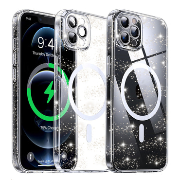 Prozoren TPU gel ovitek Techsuit "SparkleSkin Mag" za iPhone 12 Pro Max