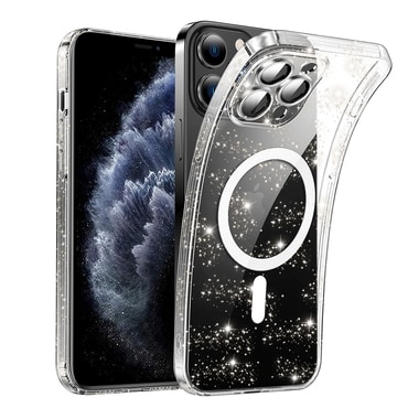 Prozoren TPU gel ovitek Techsuit "SparkleSkin Mag" za iPhone 11 Pro Max