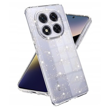 Prozoren TPU gel ovitek Techsuit "SparkleSkin" za Xiaomi Redmi Note 14 Pro 5G / Poco X7