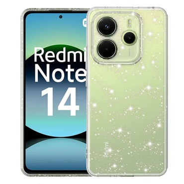 Prozoren TPU gel ovitek Techsuit "SparkleSkin" za Xiaomi Redmi Note 14 4G