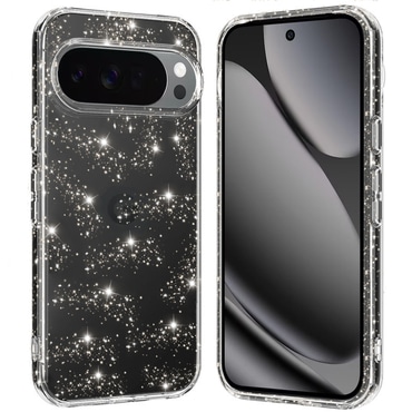 Prozoren TPU gel ovitek Techsuit "SparkleSkin" za Google Pixel 10 Pro XL