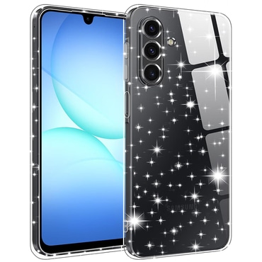 Prozoren TPU gel ovitek Techsuit "SparkleSkin" za Samsung Galaxy A17 5G / A17 4G
