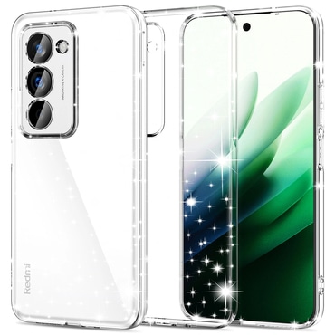 Prozoren TPU gel ovitek Techsuit "SparkleSkin" za Xiaomi Redmi 15 4G / Redmi 15 5G