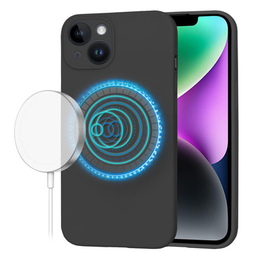 Silikonski ovitek Techsuit SoftFlex MagSafe za iPhone 14 - črn