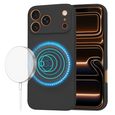 Silikonski ovitek Techsuit SoftFlex MagSafe za iPhone 17 Pro Max - črn