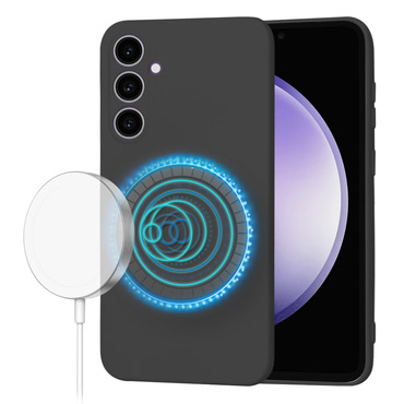 Silikonski ovitek Techsuit SoftFlex MagSafe za Samsung Galaxy S23 FE - črn