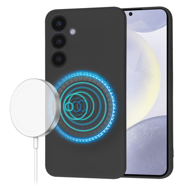 Silikonski ovitek Techsuit SoftFlex MagSafe za Samsung Galaxy S24 Plus - črn