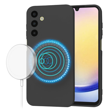 Silikonski ovitek Techsuit SoftFlex MagSafe za Samsung Galaxy A22 5G - črn