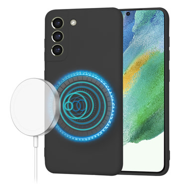 Silikonski ovitek Techsuit SoftFlex MagSafe za Samsung Galaxy S21 FE 5G - črn