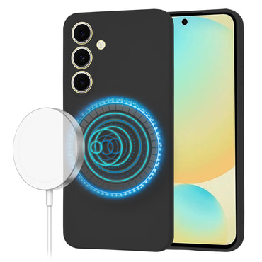 Silikonski ovitek Techsuit SoftFlex MagSafe za Samsung Galaxy S24 FE - črn