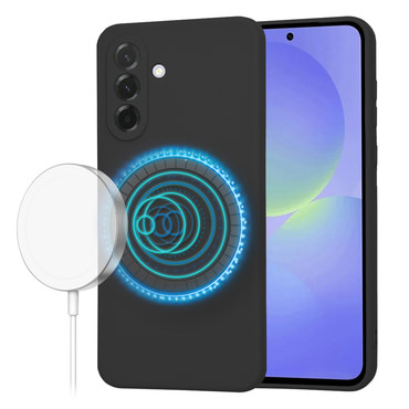 Silikonski ovitek Techsuit SoftFlex MagSafe za Samsung Galaxy A36 - črn