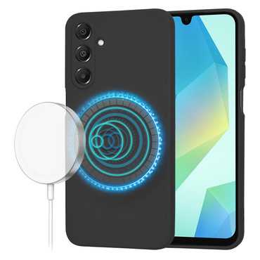 Silikonski ovitek Techsuit SoftFlex MagSafe za Samsung Galaxy A16 4G / A16 5G - črn