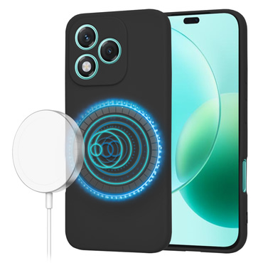 Silikonski ovitek Techsuit SoftFlex MagSafe za Honor 400 Lite - črn