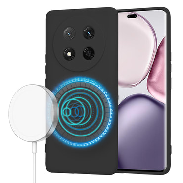 Silikonski ovitek Techsuit SoftFlex MagSafe za Honor Magic7 Lite / X9c - črn