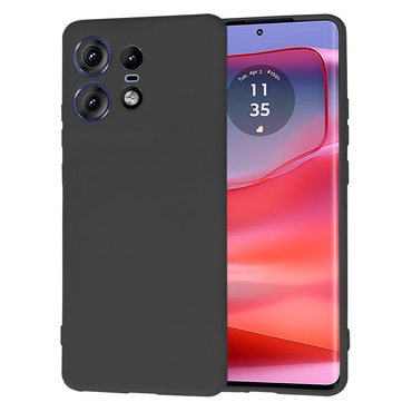 Silikonski ovitek Techsuit SoftFlex za Motorola Edge 50 Pro - črn