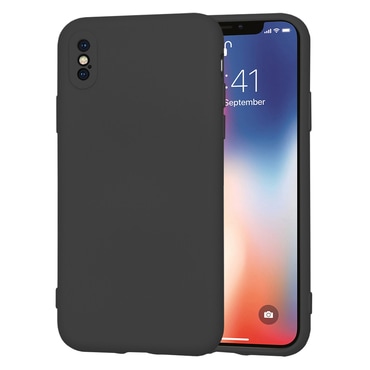 Silikonski ovitek Techsuit SoftFlex za iPhone X / iPhone XS - črn