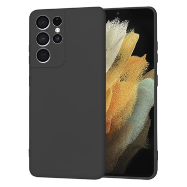 Silikonski ovitek Techsuit SoftFlex za Samsung Galaxy S21 Ultra - črn