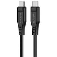 USB-C v USB-C pleten polnilni in podatkovni kabel Acefast "C3-03" 60W in 480MBps - 1.2m - črn