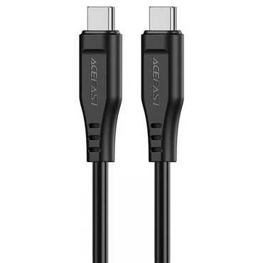 USB-C v USB-C pleten polnilni in podatkovni kabel Acefast "C4-03" 60W in 480MBps - 1.2m - črn