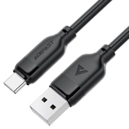 USB-A v USB-C polnilni in podatkovni kabel Acefast "C16-04" 3A in 480MBps - 1.2m - črn